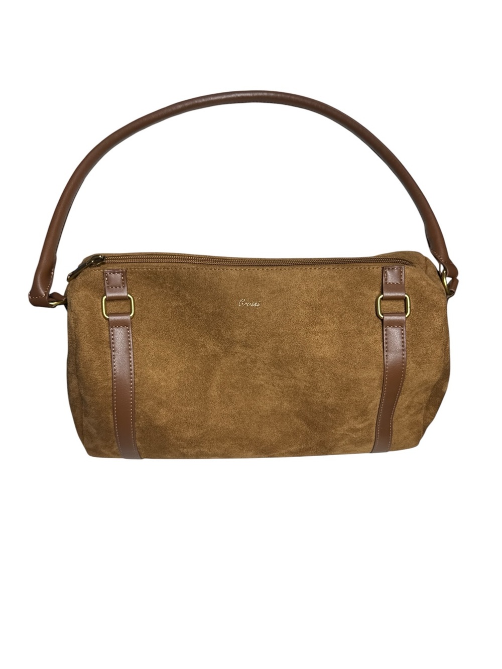 Crossi Suede Shoulder Bag
Brown Leather